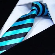 Load image into Gallery viewer, Modern Black And White Men Necktie Casual Business Meeting Formal Polyester Skinny Slim Necktie