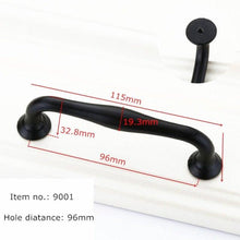 Load image into Gallery viewer, Modern Cabinet Handles Solid Aluminum Alloy Door Knobs And Handles Kitchen Cupboard Pulls Drawer Knobs Furniture Handle Hardware Black Cabinet Cupboard Drawer Door Handle Drawer Dresser Pulls for Furniture Kitchen Cabinet Cupboard Hardware