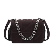 Load image into Gallery viewer, Modern Designer Metal Chain Clutches , Mini Shoulder Bag Satchel Style Nylon Small Crossbody Bags For Women And Girls