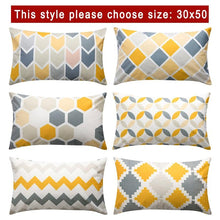 Load image into Gallery viewer, Modern Geometric Decorative Geometric Pillow Cushion Cases Outdoor Square Yellow Decorative Pillow Covers For Couch Bedroom Pillow Cases Cushion Covers