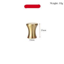 Load image into Gallery viewer, Modern Gold Knob Pure Copper Kitchen Cabinet Handles Cupboard Door Pulls Drawer Knobs Brass Furniture Handle Hardware Drawer Pulls Cupboard Knob For Kitchen Furniture Hardware
