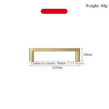Load image into Gallery viewer, Modern Gold Knob Pure Copper Kitchen Cabinet Handles Cupboard Door Pulls Drawer Knobs Brass Furniture Handle Hardware Drawer Pulls Cupboard Knob For Kitchen Furniture Hardware