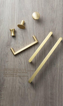 Load image into Gallery viewer, Modern Gold Knob Pure Copper Kitchen Cabinet Handles Cupboard Door Pulls Drawer Knobs Brass Furniture Handle Hardware Drawer Pulls Cupboard Knob For Kitchen Furniture Hardware