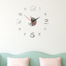 Load image into Gallery viewer, Modern Large 400mm 3D Mirror Surface Wall Clock 3D Wall Sticker Frameless Wall Clock 3D Wall Clock with Mirror Number Stickers for Home Office Decorations Home Office Room Wall Decor Home Decor Wall Clocks