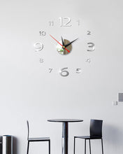 Load image into Gallery viewer, Modern Large 400mm 3D Mirror Surface Wall Clock 3D Wall Sticker Frameless Wall Clock 3D Wall Clock with Mirror Number Stickers for Home Office Decorations Home Office Room Wall Decor Home Decor Wall Clocks
