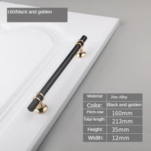 Load image into Gallery viewer, Modern Light Luxury Zinc Alloy Door Handle Cabinet Handle Drawer Handle Fashion Furniture Handle Hardware Cabinet Pulls Brushed Nickel Stainless Steel Kitchen Drawer Pulls Cabinet Handles