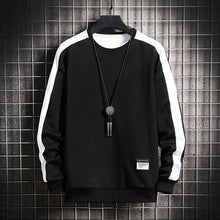Load image into Gallery viewer, Modern Long Sleeve Sweatshirts Men New Fashion Color Casual Mens Casual O-Neck Patchwork Sweatshirt For Young Men Men Sweatshirt Streetwear Loose Solid Patchwork Pullover Sweatshirt