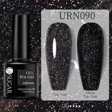 Load image into Gallery viewer, Modern Luxury Autumn Winter Womens Gel Polish Glossy Matte Diamond Effect Long Lasting Nail Art Sequins Design