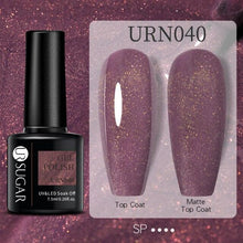 Load image into Gallery viewer, Modern Luxury Autumn Winter Womens Gel Polish Glossy Matte Diamond Effect Long Lasting Nail Art Sequins Design