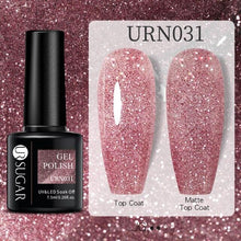 Load image into Gallery viewer, Modern Luxury Autumn Winter Womens Gel Polish Glossy Matte Diamond Effect Long Lasting Nail Art Sequins Design