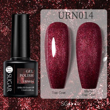 Load image into Gallery viewer, Modern Luxury Autumn Winter Womens Gel Polish Glossy Matte Diamond Effect Long Lasting Nail Art Sequins Design