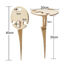 Load image into Gallery viewer, Modern Outdoor Portable Foldable Wood Wine Table With Round Desktop Mini Wooden Easy To Carry Rack Picnic Party Travel Tools Event Romantic Dinner Celebrations Outdoors