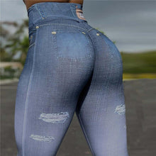 Load image into Gallery viewer, Modern Ripped Jeans Women Pants Push Up Running Sports Leggings Elegant Pants Ripped Stretch Fitted Lifting Pants Slim Pants Female Comfortable Casual Trousers For Fitness