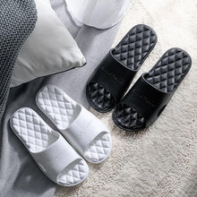 Load image into Gallery viewer, Modern Slippers Women Summer Thick Bottom Indoor Home Couples Home Bathroom Soft To Wear Cool Slippers EVA Open Toe Soft Slippers Soft Shower Massage Bath Pool Gym House Slipper
