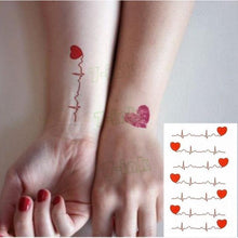 Load image into Gallery viewer, Modern Small Tattoo Sun Moon Heart Waterproof Temporary Tattoos High Quality Design For Womens