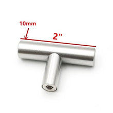 Load image into Gallery viewer, Modern Stainless Steel Kitchen Door Cabinet Bar Handle Pull Knob Cabinet Knobs Furniture Handle Cupboard Drawer Handle Stainless Steel Hollow Tube Bar Drawer Pulls Cupboard Knob For Kitchen Furniture Hardware