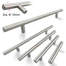 Load image into Gallery viewer, Modern Stainless Steel Kitchen Door Cabinet Bar Handle Pull Knob Cabinet Knobs Furniture Handle Cupboard Drawer Handle Stainless Steel Hollow Tube Bar Drawer Pulls Cupboard Knob For Kitchen Furniture Hardware