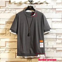 Load image into Gallery viewer, Modern Summer Short Sleeves New Fashion White T-shirt Streetwear One Piece Cool Hip Hop Rock Punk Men Top Tees T-shirt Clothes Men's Green Top Half Sleeve T-Shirt Men's Summer Short Sleeve Loose Casual Clothes