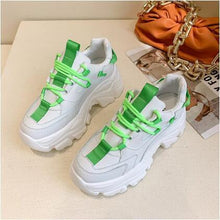 Load image into Gallery viewer, Modern Thick Platform Sneakers White Woman Vulcanize Shoes Luxury Tennis Sneakers Trainers Lace Up Fashion Comfortable Walking Footwear New Lightweight Sneakers