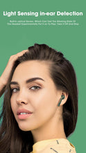 Load image into Gallery viewer, Modern White Wireless Bluetooth Headphones Waterproof HIFI-Sound Music Earphones For Outdoor Sport Workout Headset Sports Headphones Wireless Wearable Music Player Built-in Sweatproof Headphones With Charging Case Bluetooth 5.0