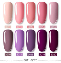 Load image into Gallery viewer, Modern Womens Glossy Colorful 8ml Nail Gel Polish Permanent UV LED High Quality Crystal Effect Design