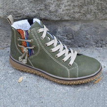 Load image into Gallery viewer, Modern Womens Warm Soft Boots Winter Plush Casual Sports Shoes Trend Retro Ankle Boots Outdoor Walking High Top Sneaker Winter Warm Hook Loop Snow Plush Lining Walking Shoes