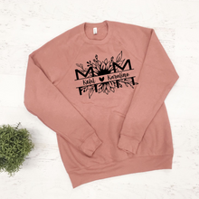 Load image into Gallery viewer, Mom Split Floral Personalized Tee or Sweatshirt