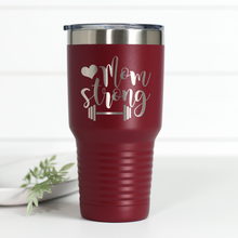 Load image into Gallery viewer, Mom Strong 30 oz Engraved Tumbler