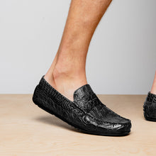 Load image into Gallery viewer, 31-103-BKM MONZA Crocodile Driver, Black