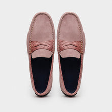 Load image into Gallery viewer, 31-160-CDY MONZA Sueded Calfskin with Crocodile Driver Candy