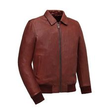 Load image into Gallery viewer, Moto Bomber - Men's Leather Jacket