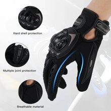 Load image into Gallery viewer, Motorcycle Breathable Glove Strong PVC Touch Screen Full Finger Motorbike Racing Riding Bicycle Summer Gloves