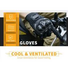 Load image into Gallery viewer, Motorcycle Breathable Glove Strong PVC Touch Screen Full Finger Motorbike Racing Riding Bicycle Summer Gloves
