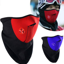 Load image into Gallery viewer, Motorcycle Face Mask Outdoor Cycling Helmet Bandana Hood Ski Sport Neck Half Face Mask Windproof Dustproof Winter Hiking Scarves Half Mask Balaclava Ski Mask with Ear Loop Adjustable Windproof Balaclava Half Face Mask Windproof Men Women