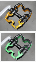 Load image into Gallery viewer, Mountain Bicycle Pedals Cycling Ultralight Aluminum Alloy 3 Bearings Pedals Bike Pedals Flat Bike Pedal Ultra-Light Aluminum Alloy Sealed Bearing With Cleats Pedal Suitable For Mountain Bike Bicycle