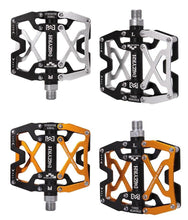 Load image into Gallery viewer, Mountain Bicycle Pedals Cycling Ultralight Aluminum Alloy 3 Bearings Pedals Bike Pedals Flat Bike Pedal Ultra-Light Aluminum Alloy Sealed Bearing With Cleats Pedal Suitable For Mountain Bike Bicycle
