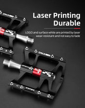 Load image into Gallery viewer, Mountain Bike Bicycle Pedals Cycling Ultralight Aluminum Alloy 4 Bearings Pedals Bike Pedals Flat Advanced 4 Bearings Mountain Bike Pedals Platform Bicycle Flat Alloy Pedals