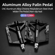Load image into Gallery viewer, Mountain Bike Bicycle Pedals Cycling Ultralight Aluminum Alloy 4 Bearings Pedals Bike Pedals Flat Advanced 4 Bearings Mountain Bike Pedals Platform Bicycle Flat Alloy Pedals
