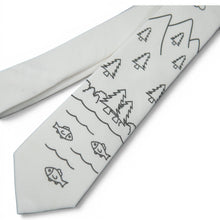 Load image into Gallery viewer, Mountain Scene Men's Coloring Tie