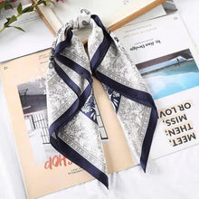 Load image into Gallery viewer, Multi-Functional Square Silk Scarf 60*60cm Headband Hairbands Hair Hoop Accessories For Women,Girl,Lady Head Neck Satin Scarf Handkerchief