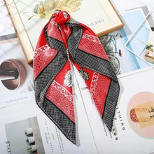 Load image into Gallery viewer, Multi-Functional Square Silk Scarf 60*60cm Headband Hairbands Hair Hoop Accessories For Women,Girl,Lady Head Neck Satin Scarf Handkerchief
