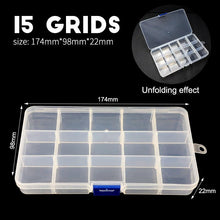 Load image into Gallery viewer, Multi Grids Plastic Box Adjustable Compartment Jewelry Organizer Box Eco-Friendly PP Transparent Jewelry Box Simple Design Plastic Portable Compartments Jewelry Organiser For Women
