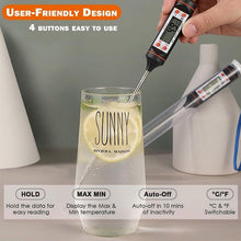 Load image into Gallery viewer, Multifunctional Digital Thermometer For BBQ Food Meat Cake Candy Bake Grill Ultra Fast Kitchen Thermometer with Hold & Calibration Digital Food Thermometer for BBQ Baking Candy Milk Temperature Cooking Thermometer Oven Kitchen Tools