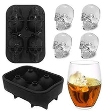 Load image into Gallery viewer, Multifunctional Ice Cube Maker Creative Silica Gel Gun Bullet Skull Shape Tray Mold Home Bar Party Cool Whiskey Wine Ice Cream Bar Tool