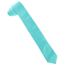 Load image into Gallery viewer, Vittorio Farina Solid Satin Skinny Necktie