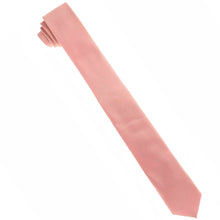 Load image into Gallery viewer, Vittorio Farina Solid Satin Skinny Necktie