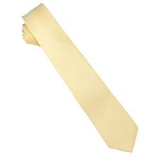 Load image into Gallery viewer, Vittorio Farina Solid Satin Skinny Necktie