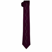 Load image into Gallery viewer, Vittorio Farina Solid Satin Skinny Necktie with Rhinestones