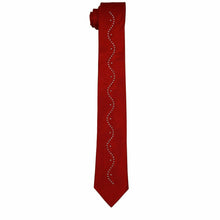 Load image into Gallery viewer, Vittorio Farina Solid Satin Skinny Necktie with Rhinestones