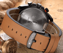Load image into Gallery viewer, Men's Waterproof Retro Style Watch With Excellent Background, Chronometers Large Numbers Perfect Gift